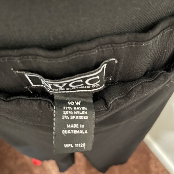 NYCC, 18W stretch dress pants, black, comfortable, easy wear - Picture 5 of 11